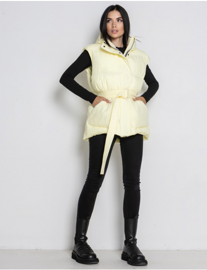 Картинка Жиле жовтий утеплений з посом