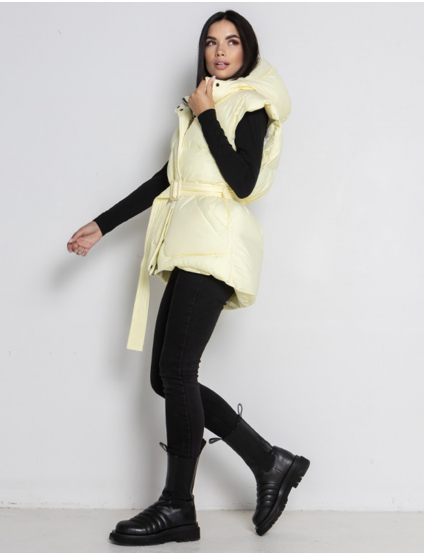 Картинка Жиле жовтий утеплений з посом