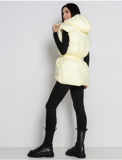 Картинка Жиле жовтий утеплений з посом