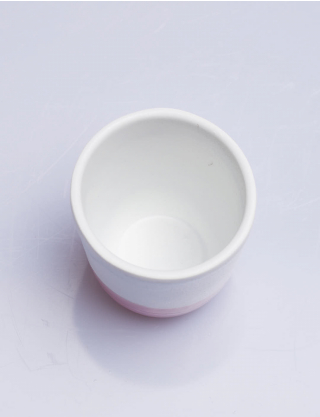 Картинка Чашка керамічна біло-рожева, 250 мл
