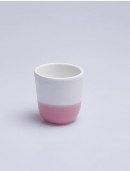 Картинка Чашка керамічна біло-рожева, 250 мл
