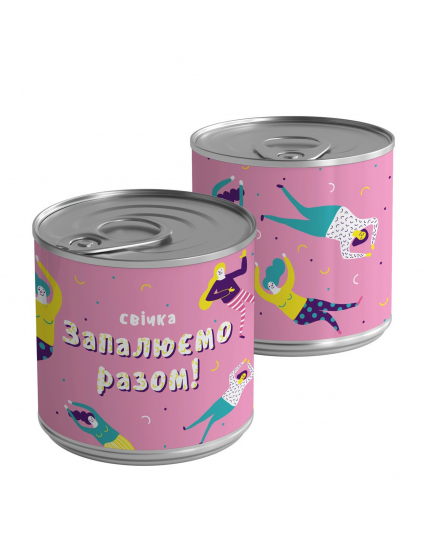 Картинка Свічка-консерва "Запалюємо разом!" S