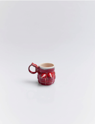 Картинка Чашка керамічна червона, 120 мл