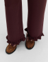 Картинка Шовкові брюки з рюшем рожеві 