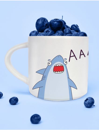 Картинка Чашка «Акула ААА» біла 