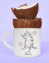 Картинка Чашка «Лінивий кіт з пончиками" біла