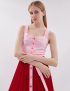 Картинка Сукня міді рожево-червона