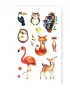 Картинка Набір дитячих тимчасових татушок "Коала і 7 звіряток "