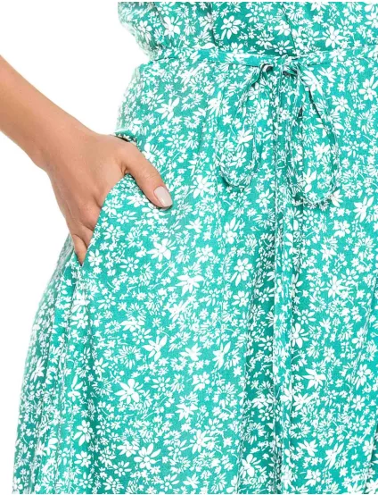 Картинка Сукня максі світло-зелена з принтом