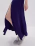Картинка Спідниця міді фіолетова з розрізом