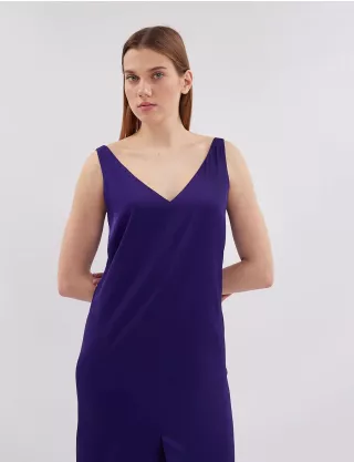 Картинка Сукня міді фіолетова 