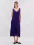 Картинка Сукня міді фіолетова шовкова