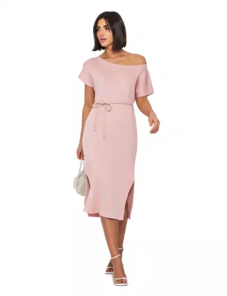 Картинка Сукня міді рожева 
