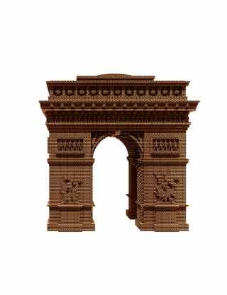 Картинка Скульптурний пазл з картону "Тріумфальна Арка Парижу "