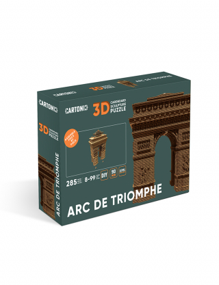 Картинка Скульптурний пазл з картону "Тріумфальна Арка Парижу "