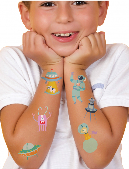 Картинка Набір тимчасових тату Aliens set