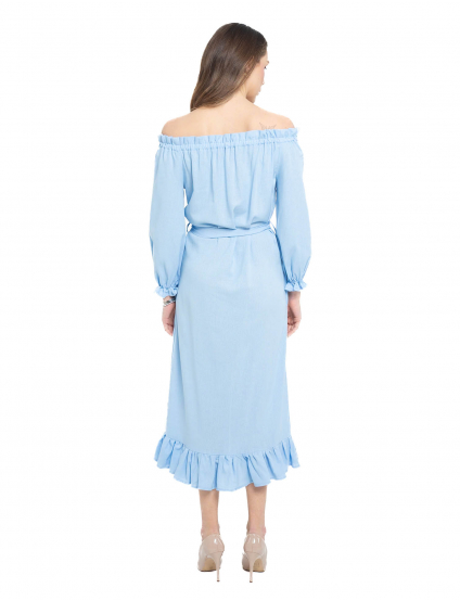 Картинка Сукня міді блакитна
