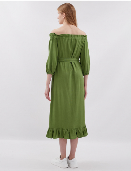 Картинка Сукня міді зелена