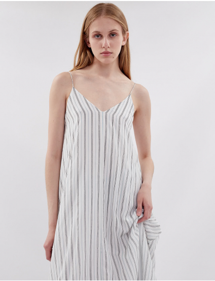Картинка Сукня максі біла смугаста
