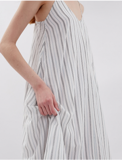 Картинка Сукня максі біла смугаста