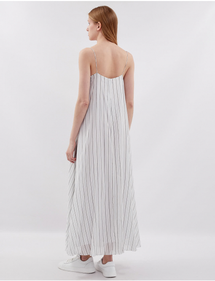 Картинка Сукня максі біла смугаста