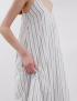 Картинка Сукня максі біла смугаста