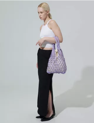 Картинка Сумка "WOVEN BAG" фіолетова