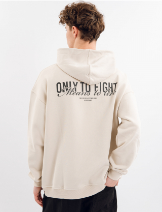 Картинка Худі "Only to fight" бежеве