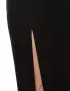 Картинка Спідниця міді чорна з розрізом
