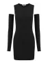 Картинка Сукня міні чорна зі знімними рукавами