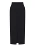 Картинка Спідниця міді з розрізом чорна