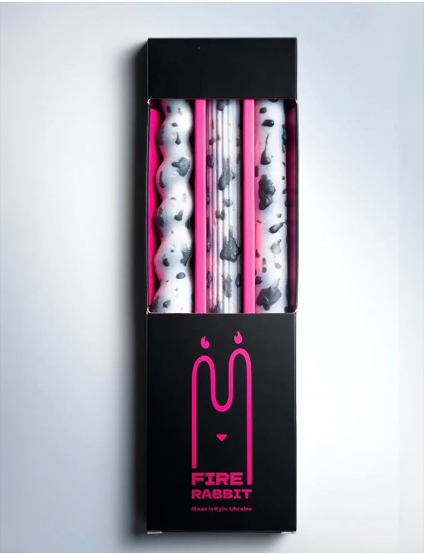 Картинка Набір Dalmatian Taper Candles білий