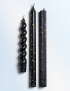 Картинка Набір свічок Dotted Taper Candles чорний