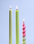 Картинка Наьір свічок Taper Candles жовто-рожевий