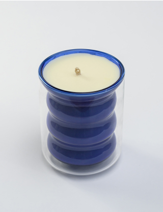 Картинка Свічка Glass Jar Candle синя