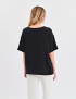 Картинка Муслінова футболка вільного крою чорна
