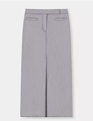 Картинка Спідниця максі джинсова сіра