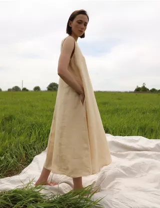 Картинка Сукня максі бежева