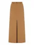 Картинка Спідниця максі коричнева з розрізом