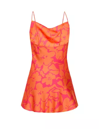 Картинка Сукня міні рожево-помаранчева