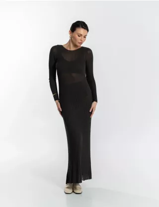 Картинка Сукня Michelle максі темно-коричнева