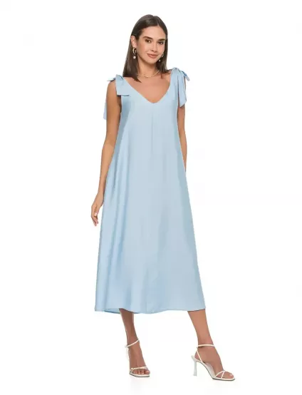 Картинка Сукня міді блакитна