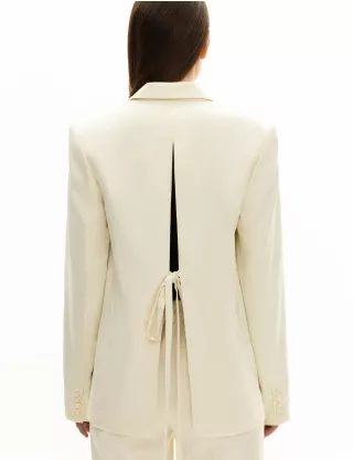 Картинка Піджак білий із відкритою спиною