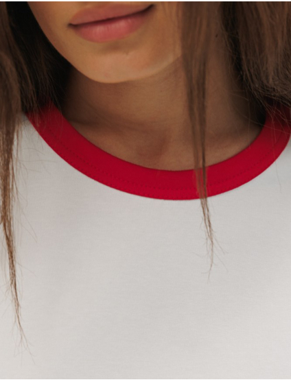 Картинка Футболка біло-червона