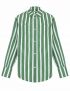 Картинка Сорочка біло-зелена смугаста