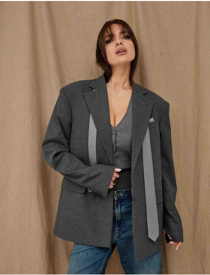 Картинка Піджак Boyfriend’s Jacket сірий