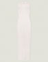 Картинка Сукня максі з ажурною в'язкою біла 