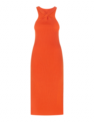 Картинка Сукня міді помаранчева