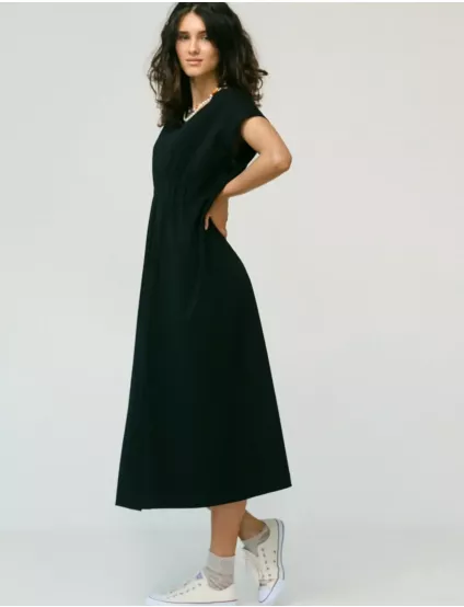 Картинка Сукня міді чорна