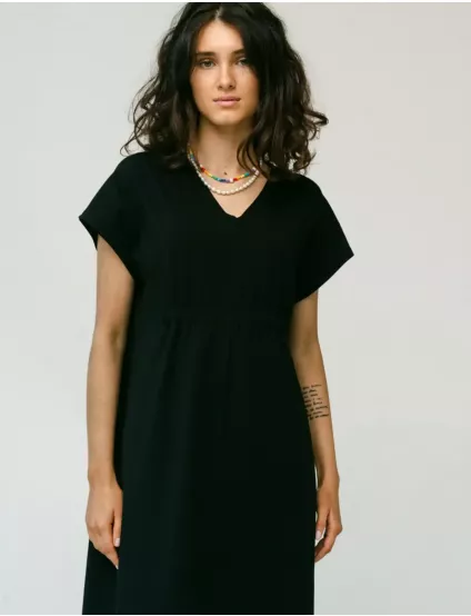 Картинка Сукня міді чорна